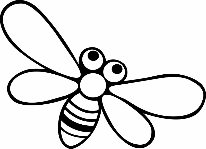 Abeille 02 - motif à imprimer