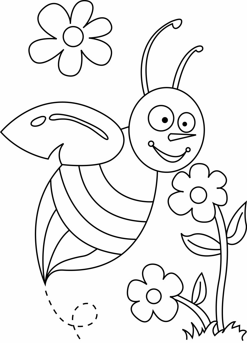 Abeille 03 - motif à imprimer