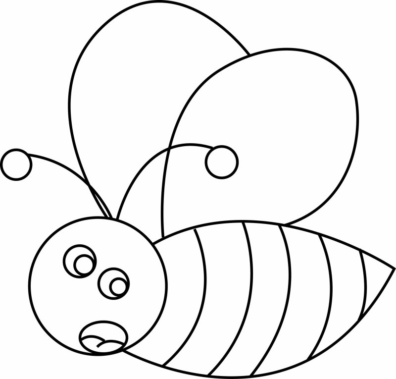 Abeille 04 - motif à imprimer