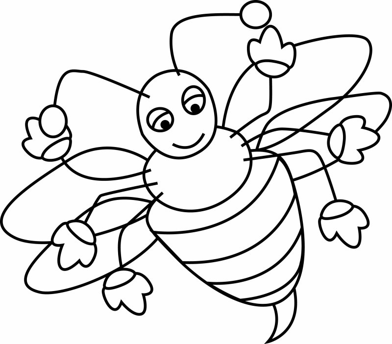 Abeille 08 - motif à imprimer