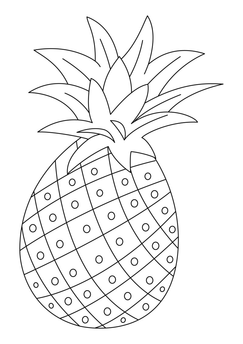 Ananas 01 - motif à imprimer