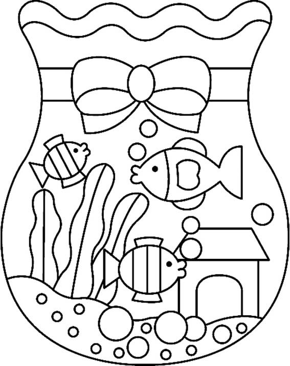 Aquarium 02 - motif à imprimer