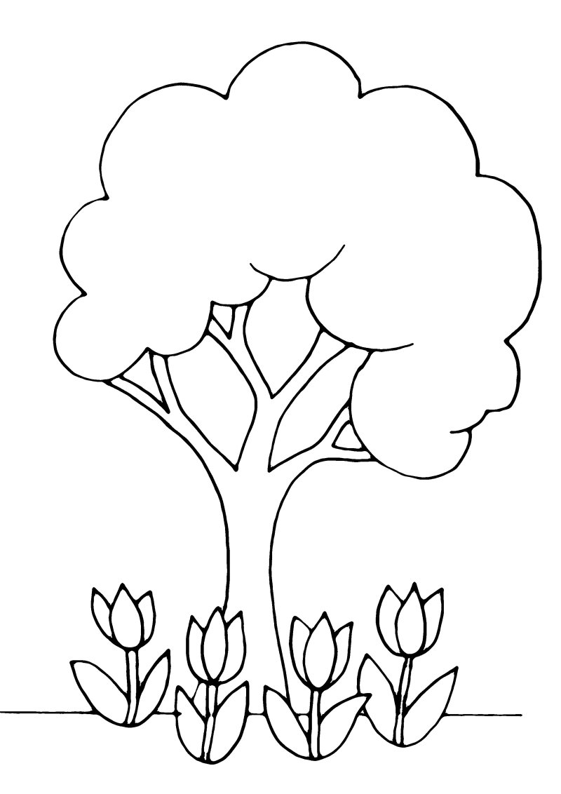 Arbre 01 - motif à imprimer