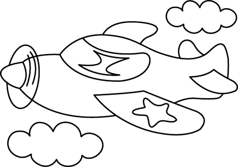 Avion 10 - motif à imprimer