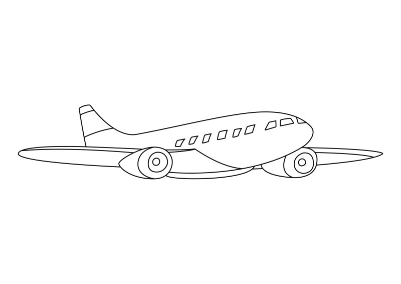 Avion 14 - motif à imprimer