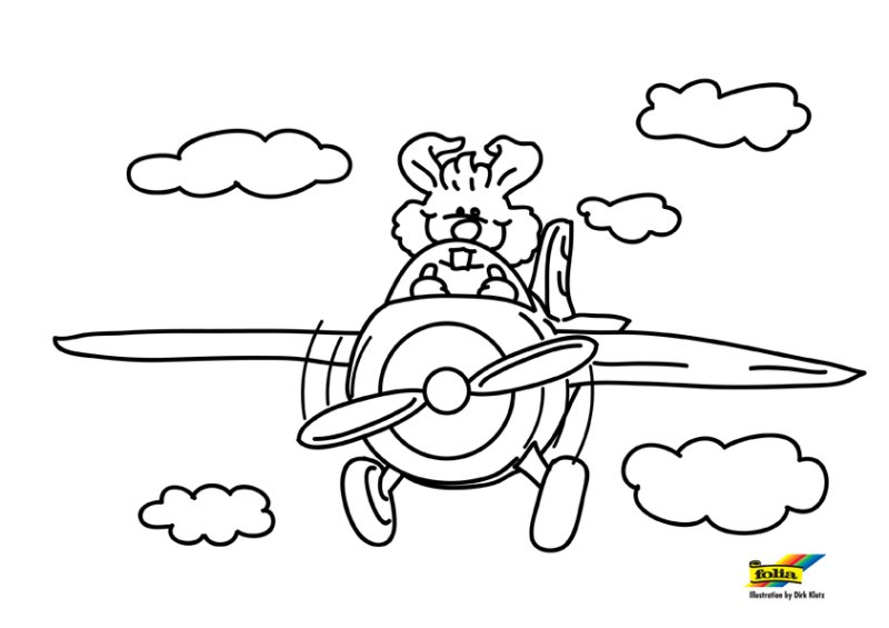 Avion 16 - motif à imprimer