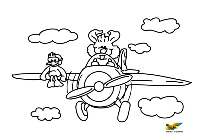 Avion 17 - motif à imprimer