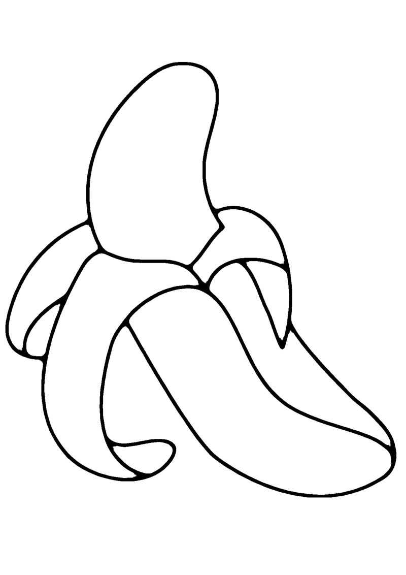 Banane 01 - motif à imprimer