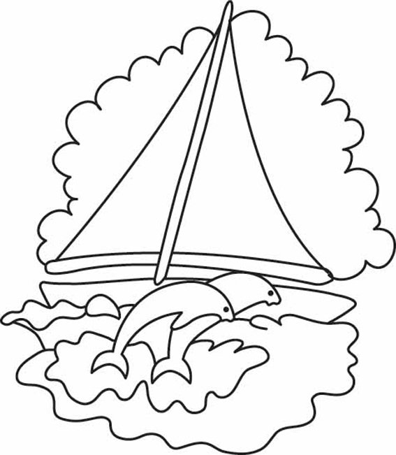 Bateau 02 - motif à imprimer
