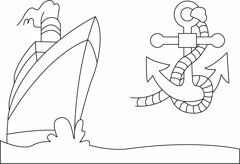 Bateau 04 - motif à imprimer