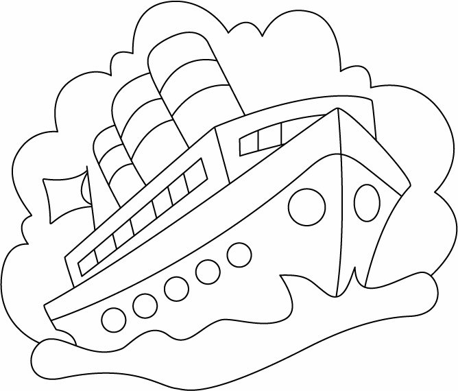 Bateau 06 - motif à imprimer