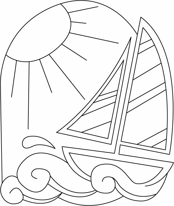 Bateau 08 - motif à imprimer