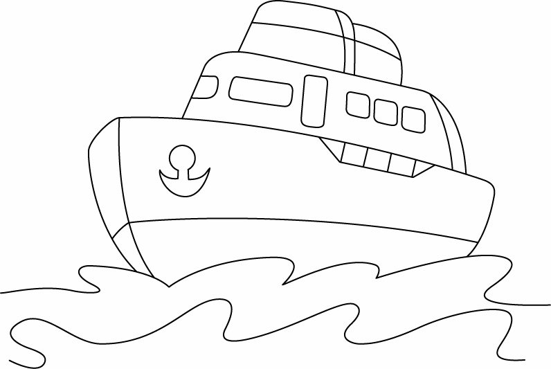 Bateau 10 - motif à imprimer