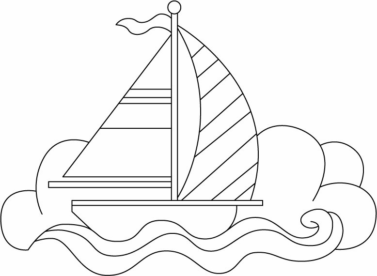 Bateau 12 - motif à imprimer