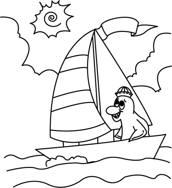 Bateau 14 - motif à imprimer