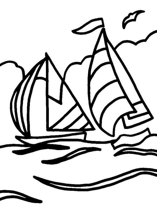 Bateau 15 - motif à imprimer