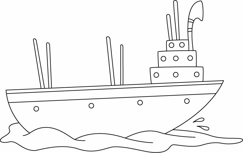 Bateau 17 - motif à imprimer