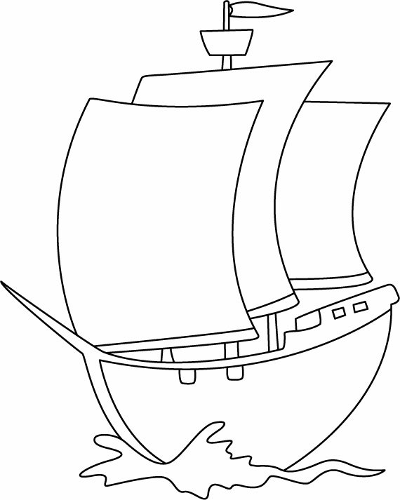 Bateau 18 - motif à imprimer