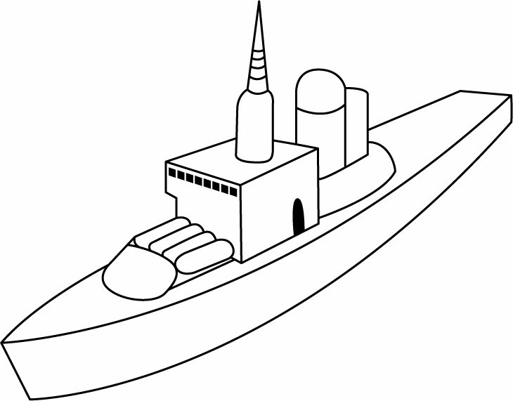 Bateau 19 - motif à imprimer