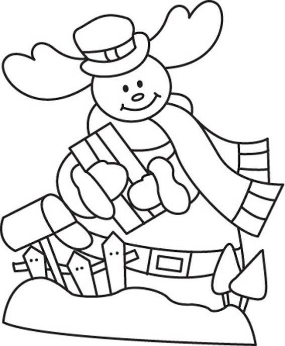 Bonhomme de neige 15 - motif à imprimer