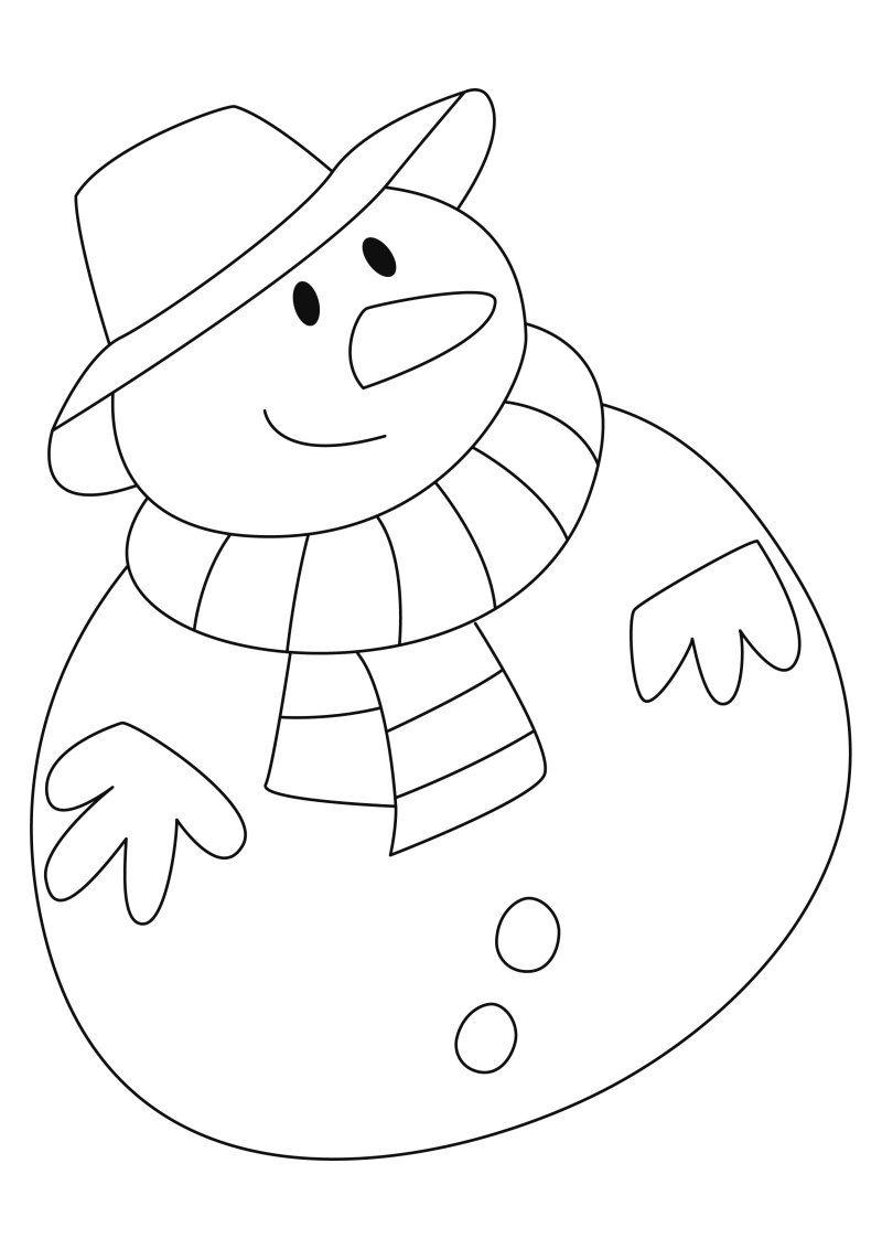 Bonhomme de neige 33 - motif à imprimer