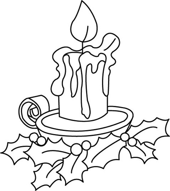 Bougies 03 - motif à imprimer