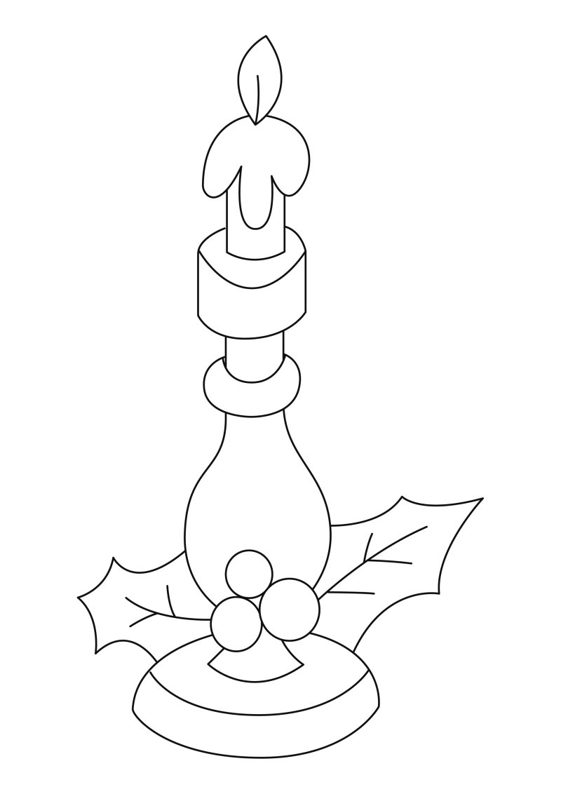 Bougies 13 - motif à imprimer