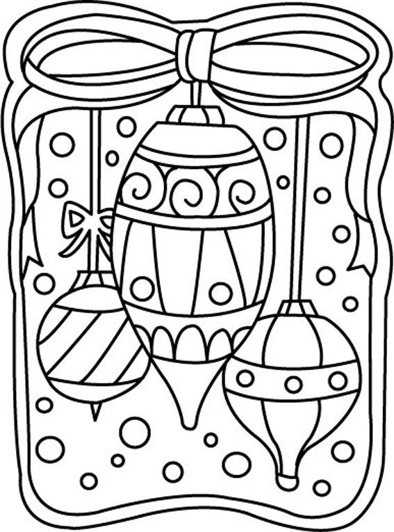 Boules de Noël 02 - motif à imprimer