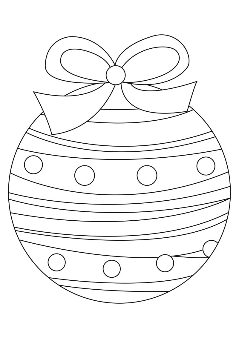 Boules de Noël 06 - motif à imprimer