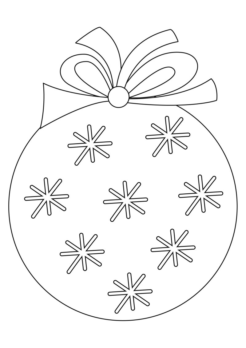 Boules de Noël 08 - motif à imprimer