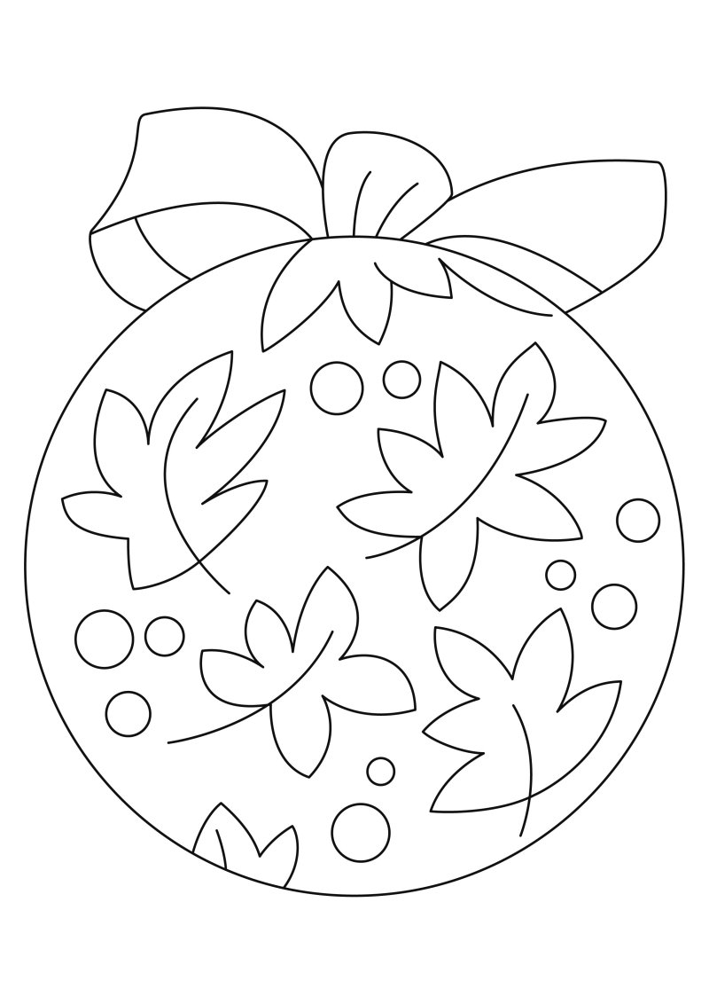 Boules de Noël 10 - motif à imprimer