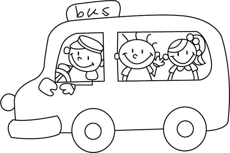 Bus 02 - motif à imprimer