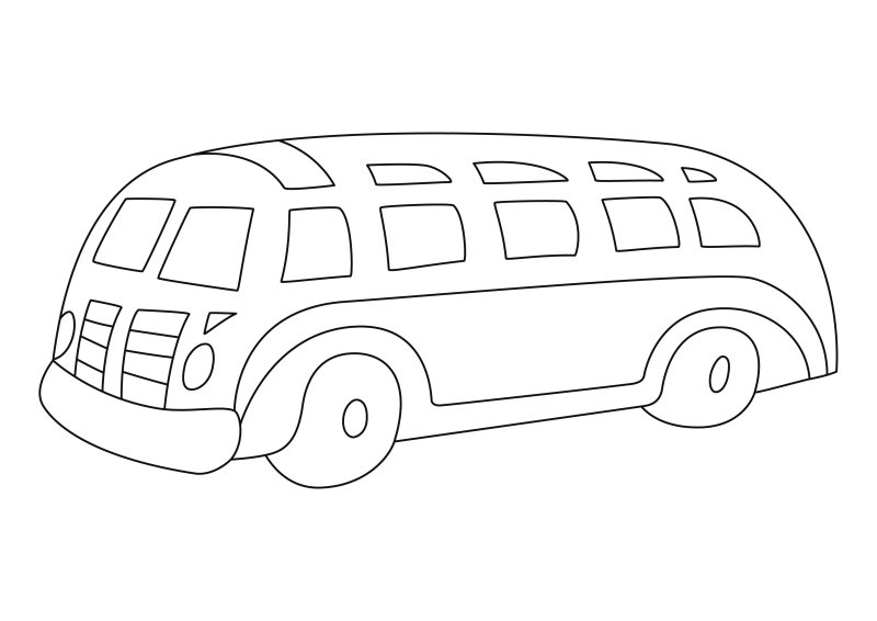 Bus 04 - motif à imprimer