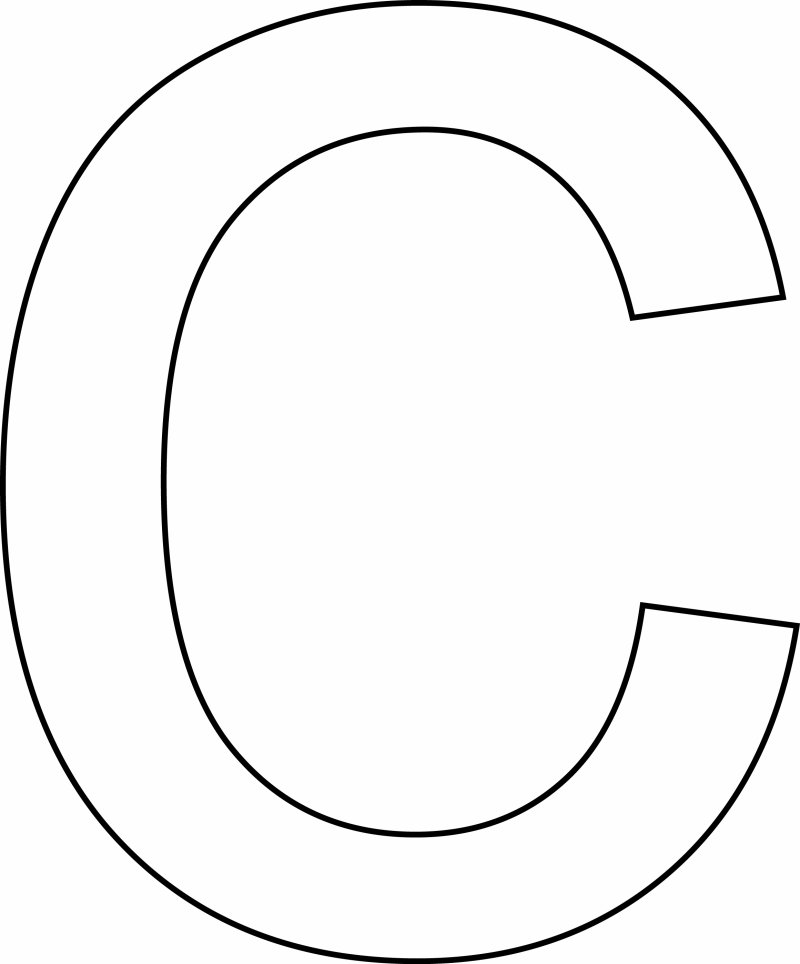 c minuscule - motif à imprimer