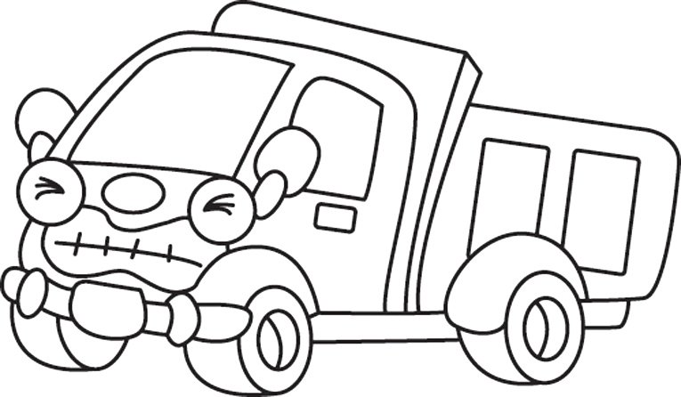 Camion 02 - motif à imprimer