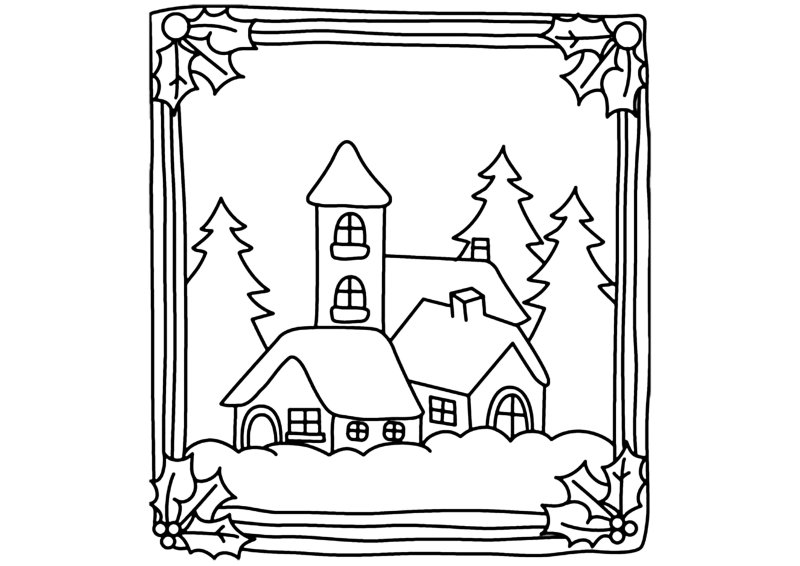 Chalet 02 - motif à imprimer