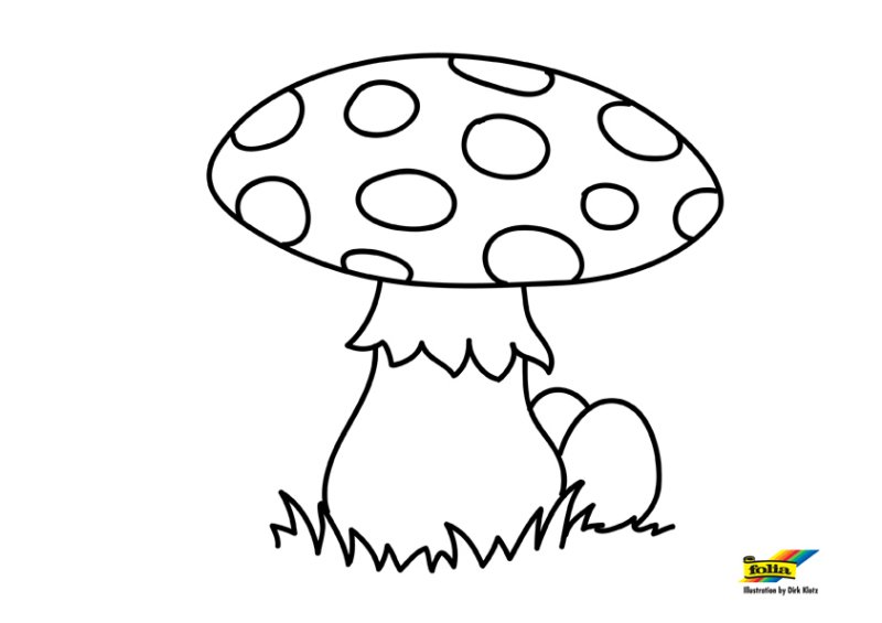 Champignon 05 - motif à imprimer