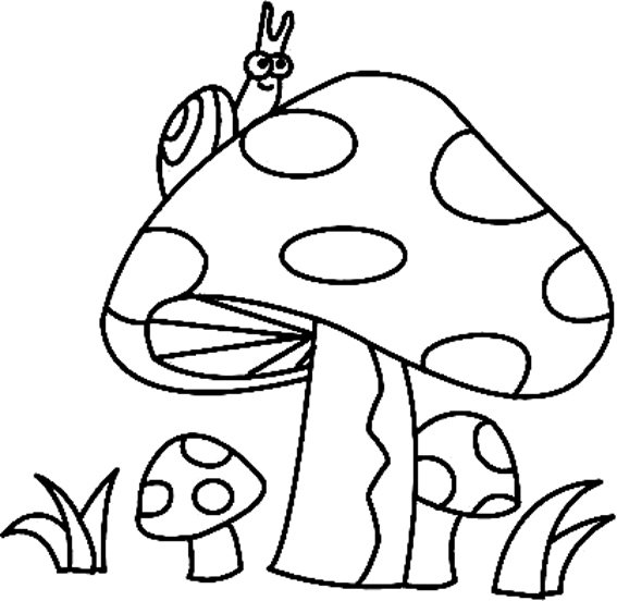 Champignons 03 - motif à imprimer