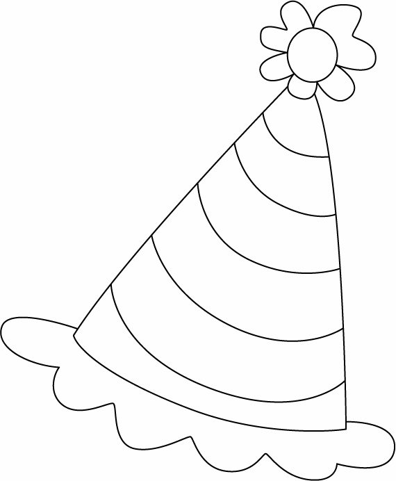 Chapeau de fête 01 - motif à imprimer
