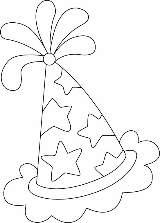 Chapeau de fête 02 - motif à imprimer