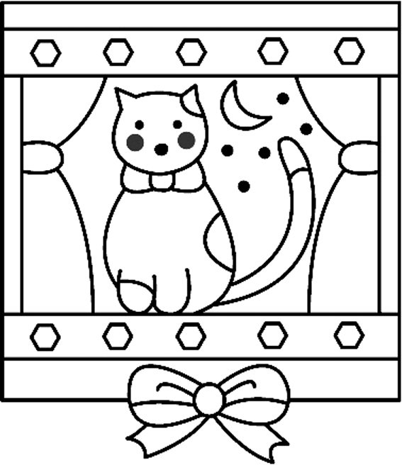 Chat 04 - motif à imprimer