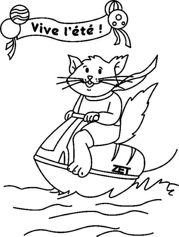 Chat 08 - motif à imprimer