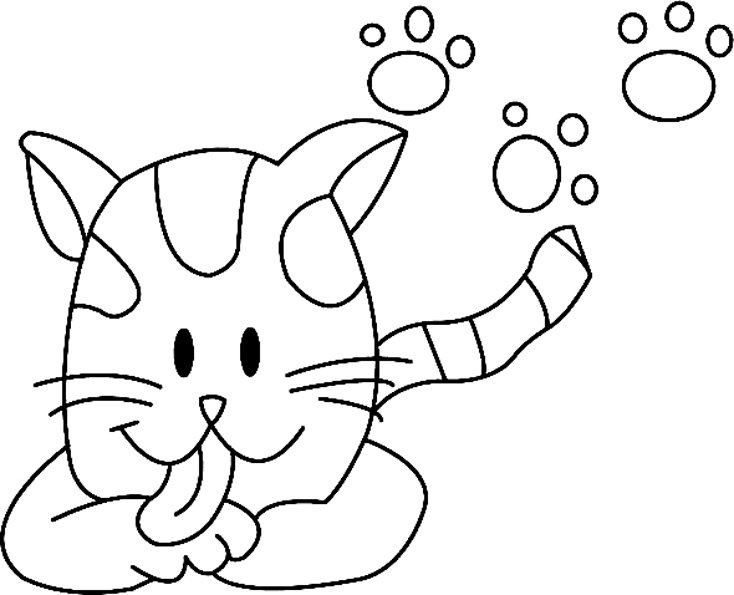 Chat 17 - motif à imprimer