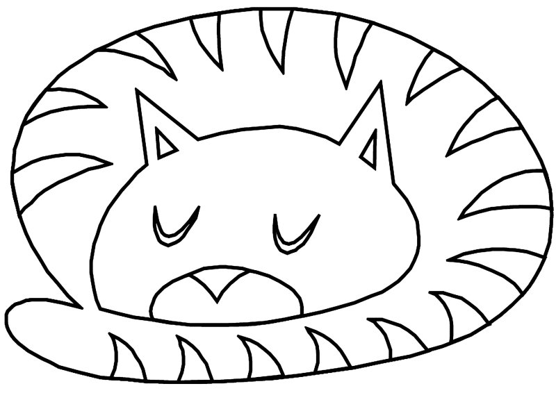 Chat 34 - motif à imprimer