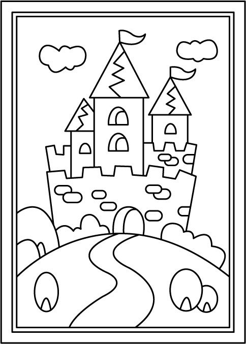 Chateau 1 - motif à imprimer