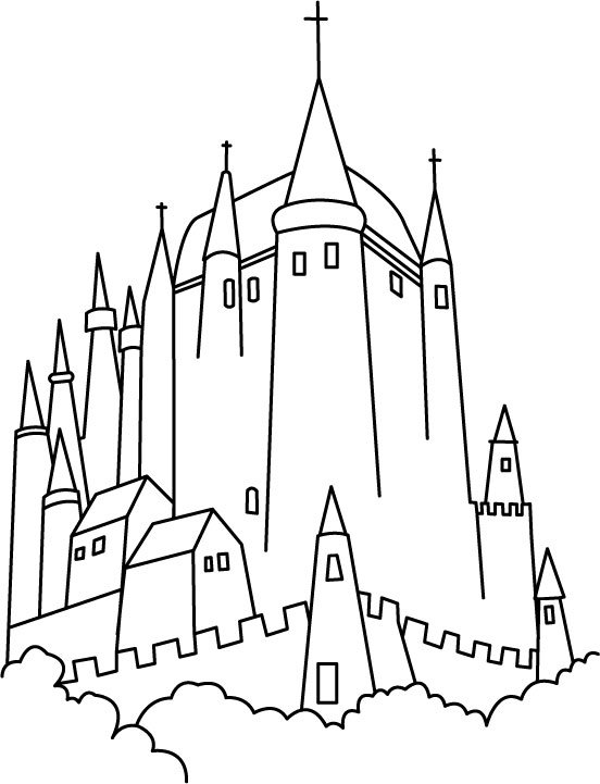 Chateau 2 - motif à imprimer