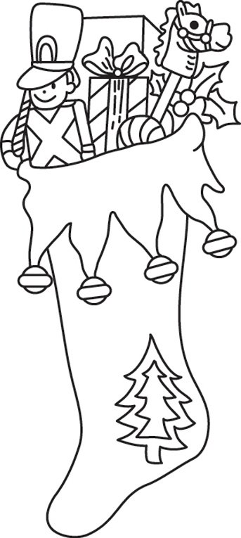 Chaussette 01 - motif à imprimer