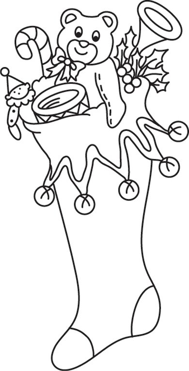 Chaussette 02 - motif à imprimer