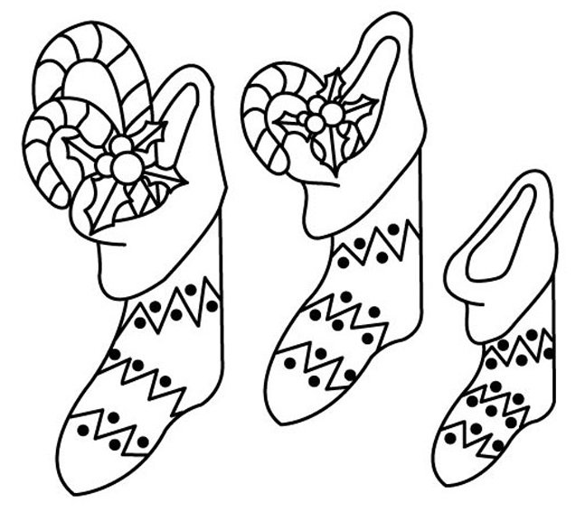 Chaussette 03 - motif à imprimer