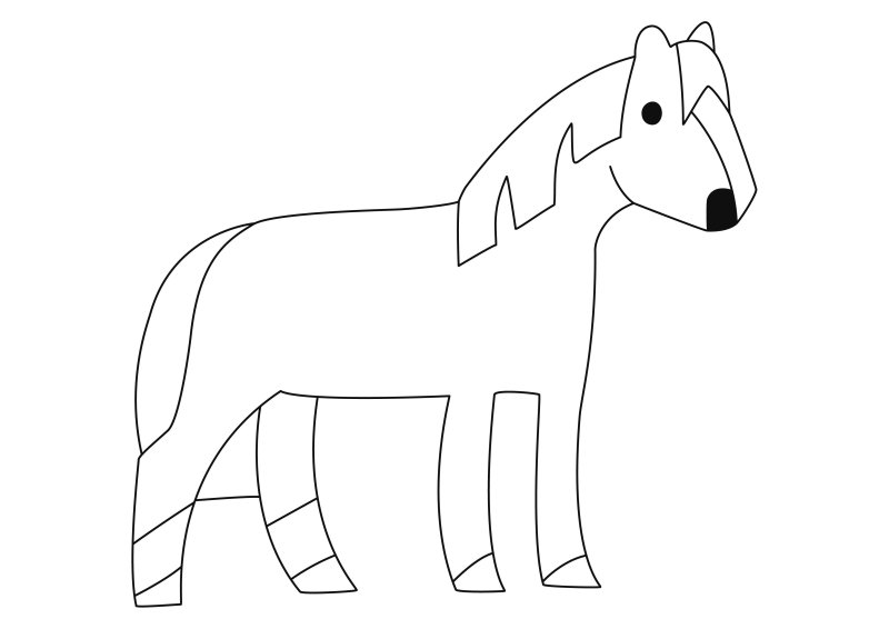 Cheval 07 - motif à imprimer
